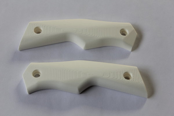 Griffschalenpaar 3D gedruckt weiß