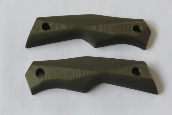 Griffschalenpaar 3D gedruckt military green